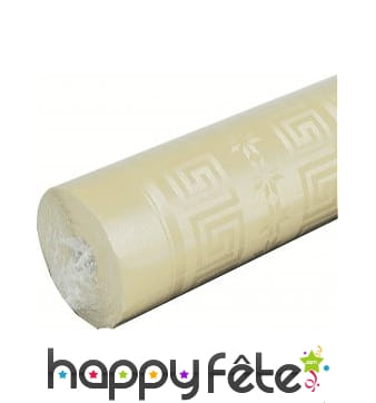 Nappe ivoire damassée 1.20m x 6 m
