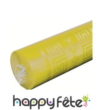 Nappe jaune canaris damassée 1.20m x 6 m