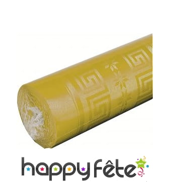 Nappe jaune damassée 1.20m x 6 m