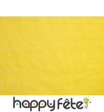 Nappe jaune pastel damassée 1.20m x 50m