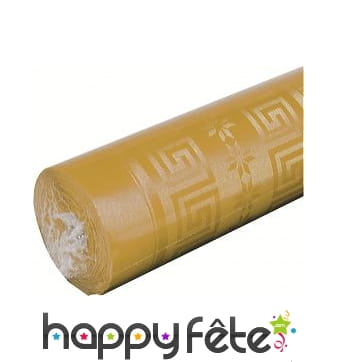 Nappe orange damassée 1.20m x 6 m