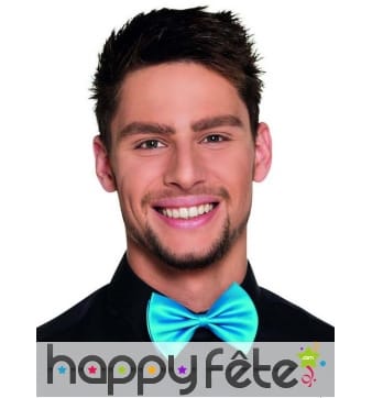 Noeud papillon bleu sur crochet