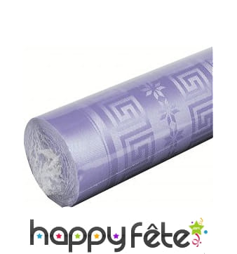 Nappe parme damassée 1.20m x 6 m