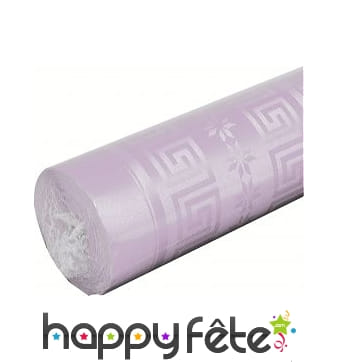 Nappe rose pastel damassée 1.20m x 6 m