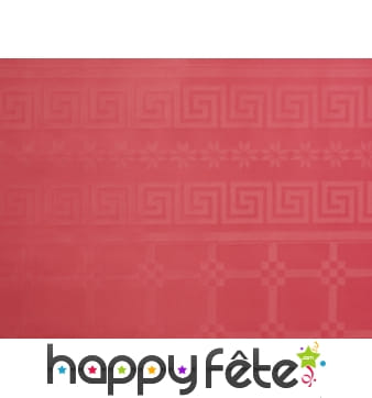 Nappe rouge vif damassée 1.20m x 50m