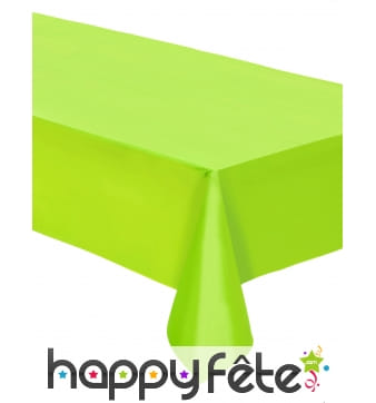 Nappe vert pomme en plastique de 2,74 x 1,37m