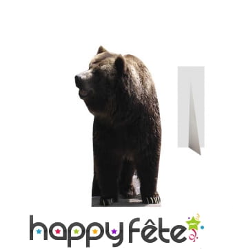 Ours brun en carton taille réelle