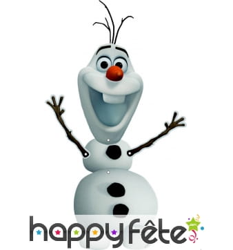 Olaf décoratif de 55cm en carton articulé