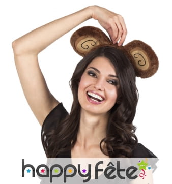 Oreilles de singe sur serre-tête