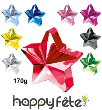 Poids à ballon en forme d'étoile, 170g