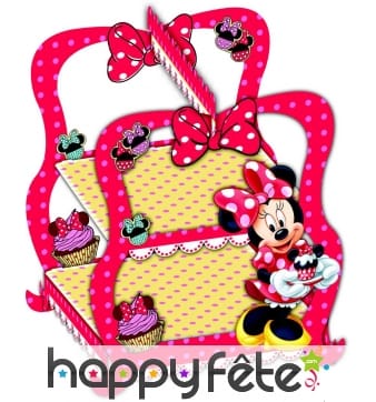 Présentoir à cupcakes Minnie café de 28 x 30 cm