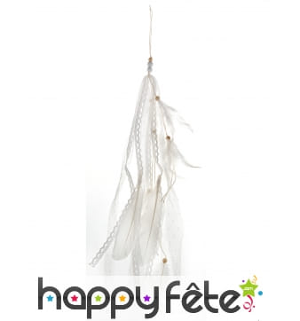 Plumes blanches à suspendre de 35 cm