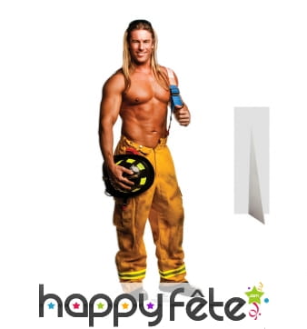 Pompier blond chippendale en carton plat