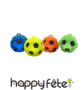 Petites balles de foot puffer lumineuses de 8cm