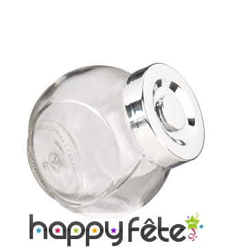 Petite bonbonnière en verre de 8cm