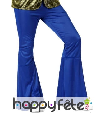 Pantalon bleu foncé patte d'éléphant pour homme