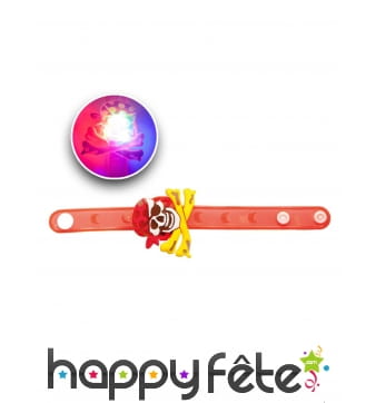 Petit bracelet rouge de pirate lumineux, enfant