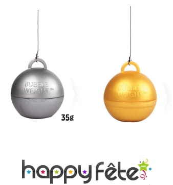 Poids ballon rond de 5cm et 35g
