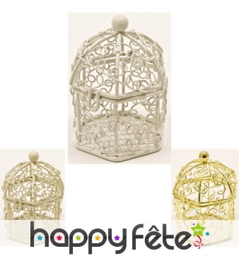 Petite cage à oiseaux décorative