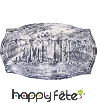 Plaque cimetière (cemetery)