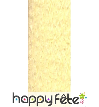 Papier crêpe décor jaune paille de 0,70 x10 m