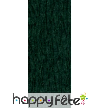 Papier crepe décor vert bouteille de 0.70x10m