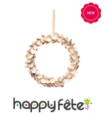 Petite couronne de coquillages, 12cm
