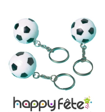 Portes clefs en forme de ballons de foot, par 12