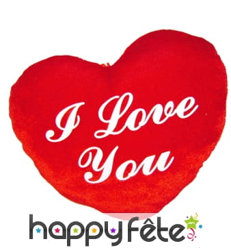 Peluche coeur i love you 14 cm