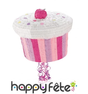 Pinata cupcake rose de 27cm