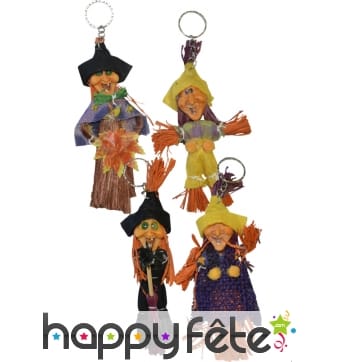 Porte clef sorcière ou épouventail