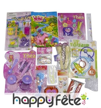Paquet de 15 jouets filles assortis