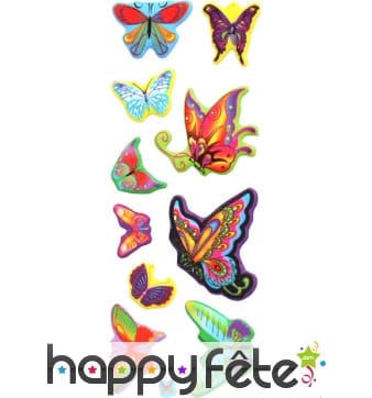 Planche de 13 pièces stickers décoration assorti