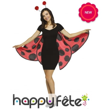 Paire d'ailes de coccinelle pour adulte