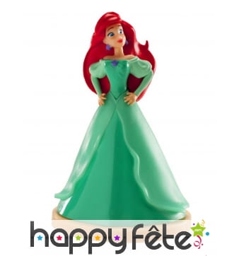 Personnage d'Ariel en robe verte de 8cm