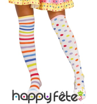 Paire de Bas pastel de clown