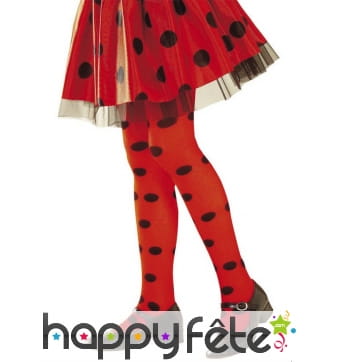 Paire de collants coccinelle pour enfant