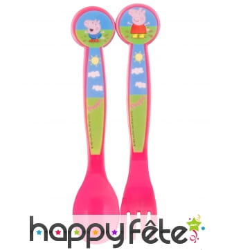 Paire de couverts Peppa pig