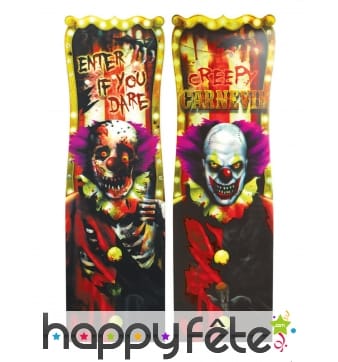 Panneau de clown terrifiant lenticulaire de 94cm