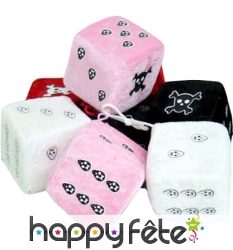 Peluche dé et tête de mort