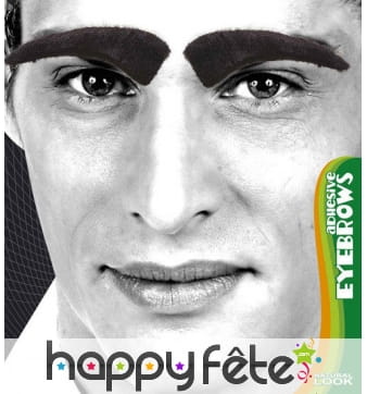 Paire de faux sourcils noirs