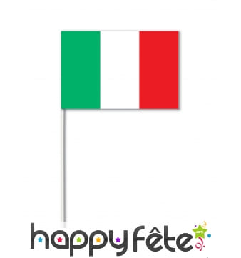 Petit drapeau Italie en papier de 21cm