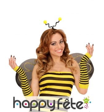 Paire de longues mitaines abeille