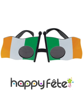Paire de lunettes drapeau de l'Irlande