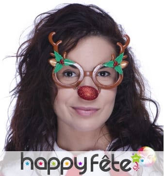 Paire de lunettes renne