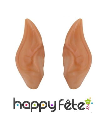 Paire d'oreilles de lutin pointues