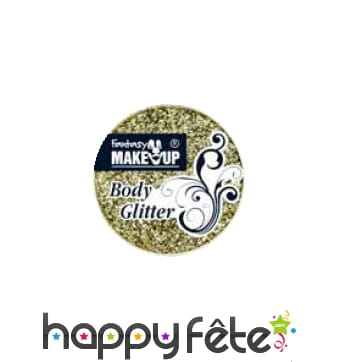Paillettes dorées pour visage et corps