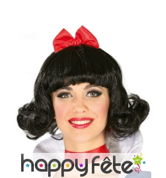 Perruque de princesse Blanche pour femme