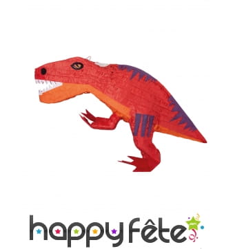 Piñata dinosaure rouge de 53 cm