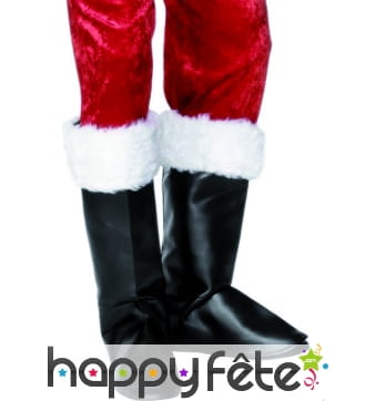 Paire de surbottes de père noel avec fourrure